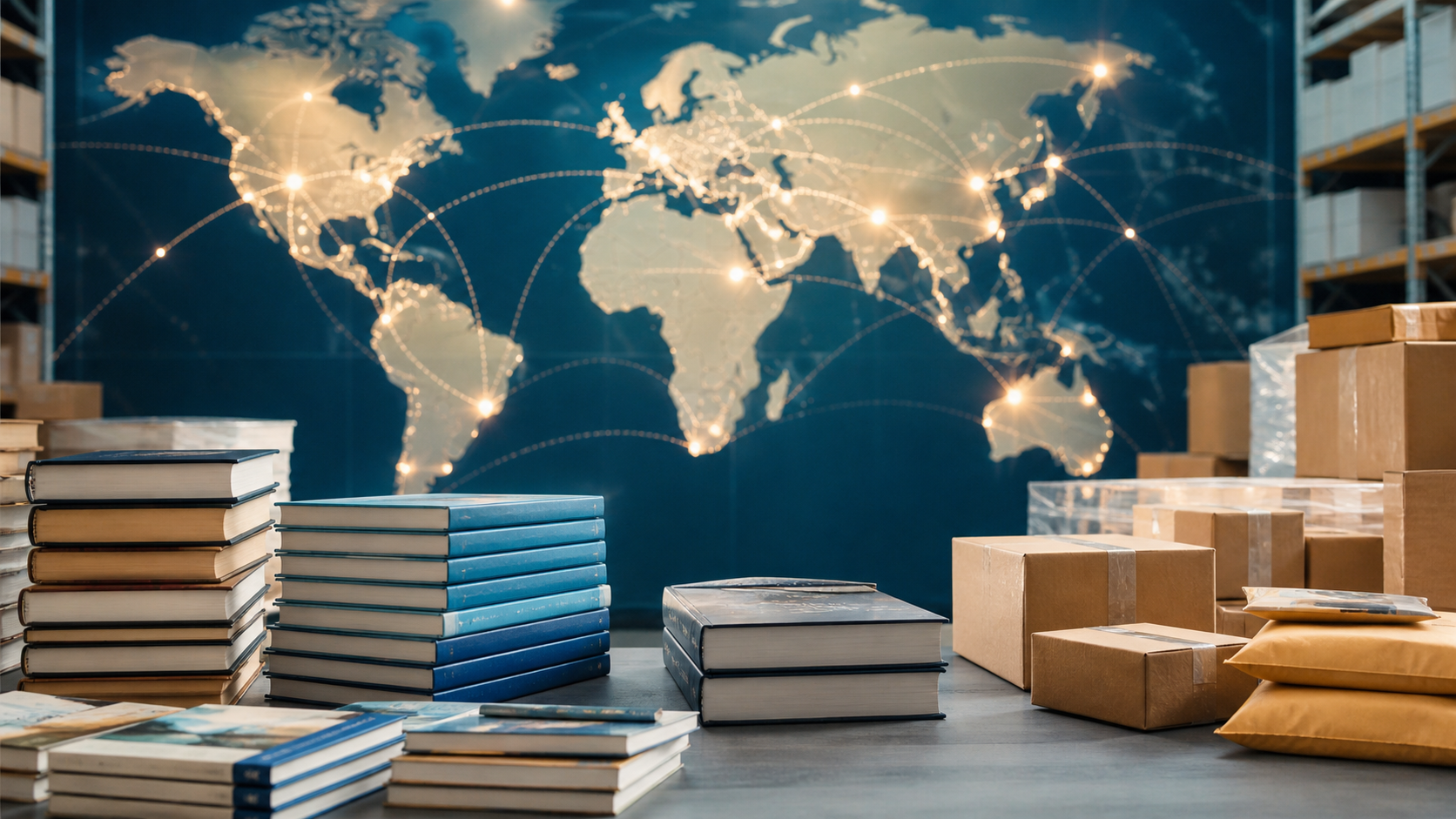 Books prepared for worldwide retail distribution